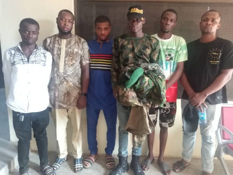 Six Army Imposters Arrested in Asaba