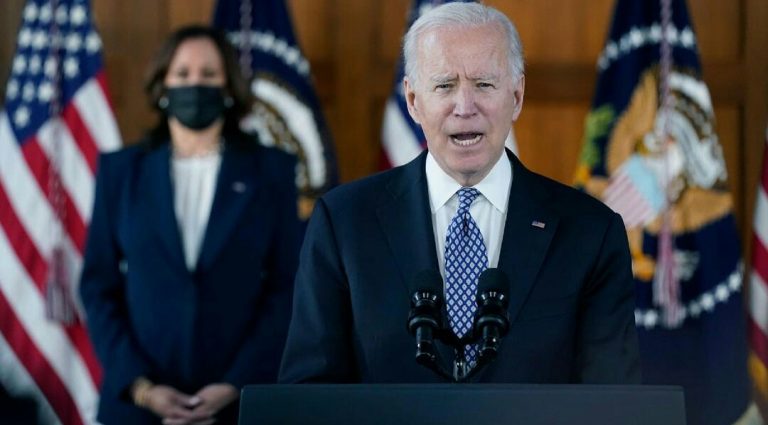 President Joe Bide and Vice President Kamala Harris visit Atlanta to meet with Asian American leaders
