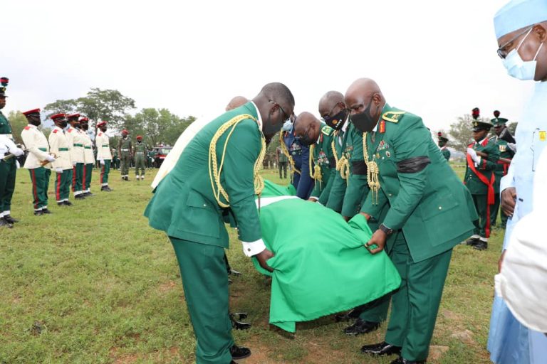 Major General Hussein Ahmed Buried amidst tear!