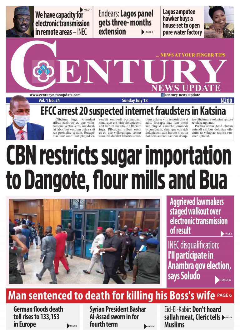 Sunday’s cover