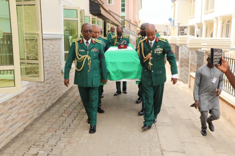 Tears as Late General Chukwu Laid to Rest in Abuja