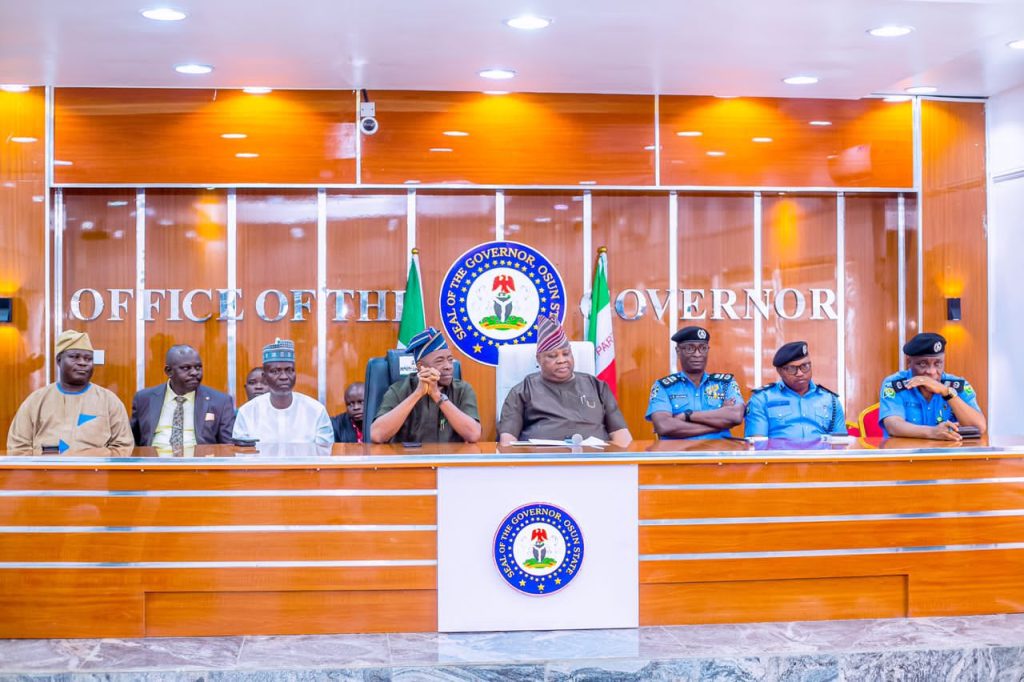 Governor Adeleke Hosts Security Chiefs, Harps on Inter-State Policing