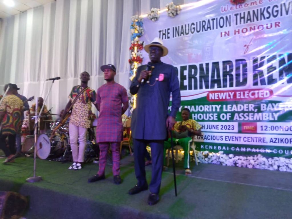 Hon. Kenebai Attends Thanksgiving Service to Appreciate God over his Third Electoral Victory