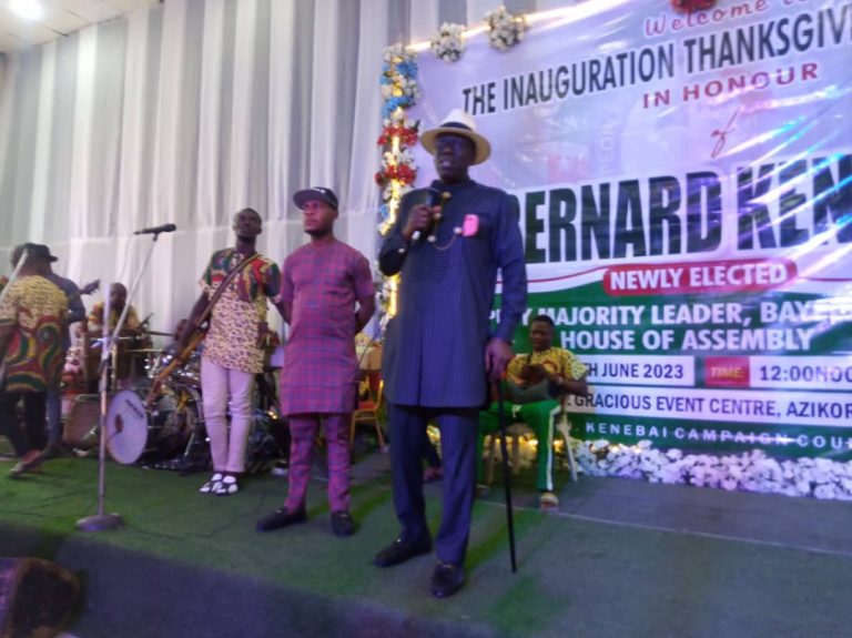 Hon. Kenebai Attends Thanksgiving Service to Appreciate God over his Third Electoral Victory