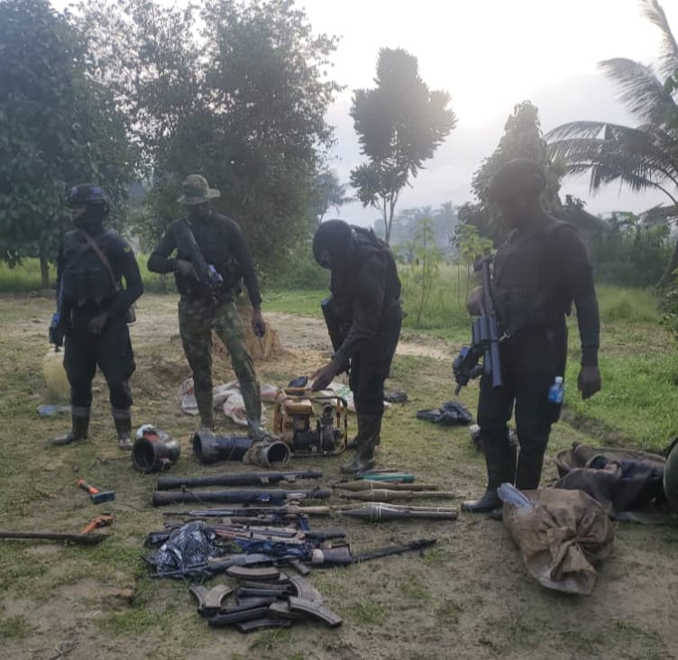 Anti Oil Theft Operations Yields Successes as Troops Raid Militants, Oil Thieves Camps Capture Armoury