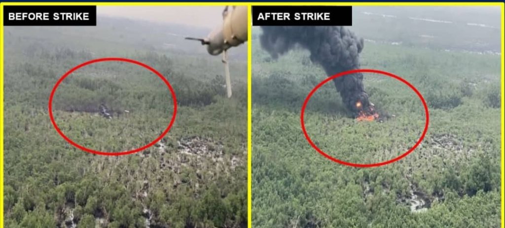 How NAF Strikes Hit Oil Thieves in Niger Delta, IPOB Elements in South East, Terrorists in North East
