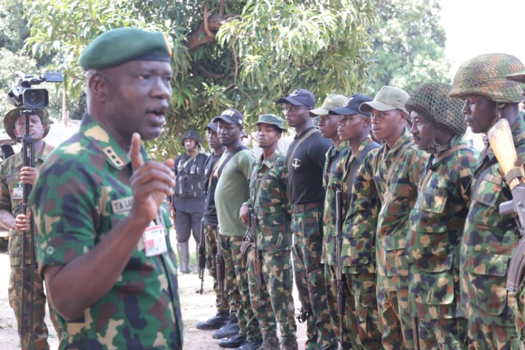COAS Visits FOB Erena, Niger State, Motivates Troops after Encounter with Insurgents