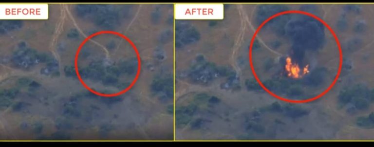 How NAF Air Strikes Neutralise Terrorists, Destroys their Enclave, Logistic Base on the Fringes of Lake Tchad