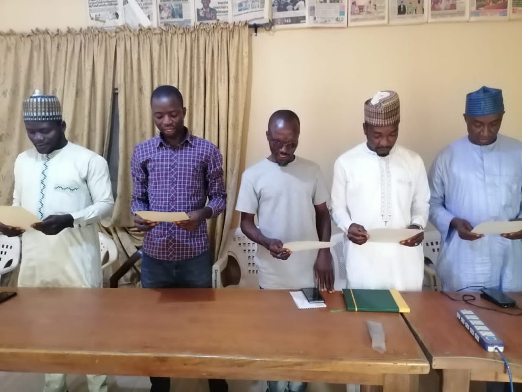 Bauchi Correspondents’ Chapel Swears-In-New Leadership