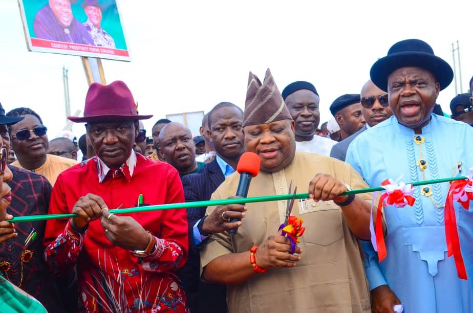 Bayelsa Election: Adeleke Rallies Support For Diri, Inaugurates Road In Yenagoa