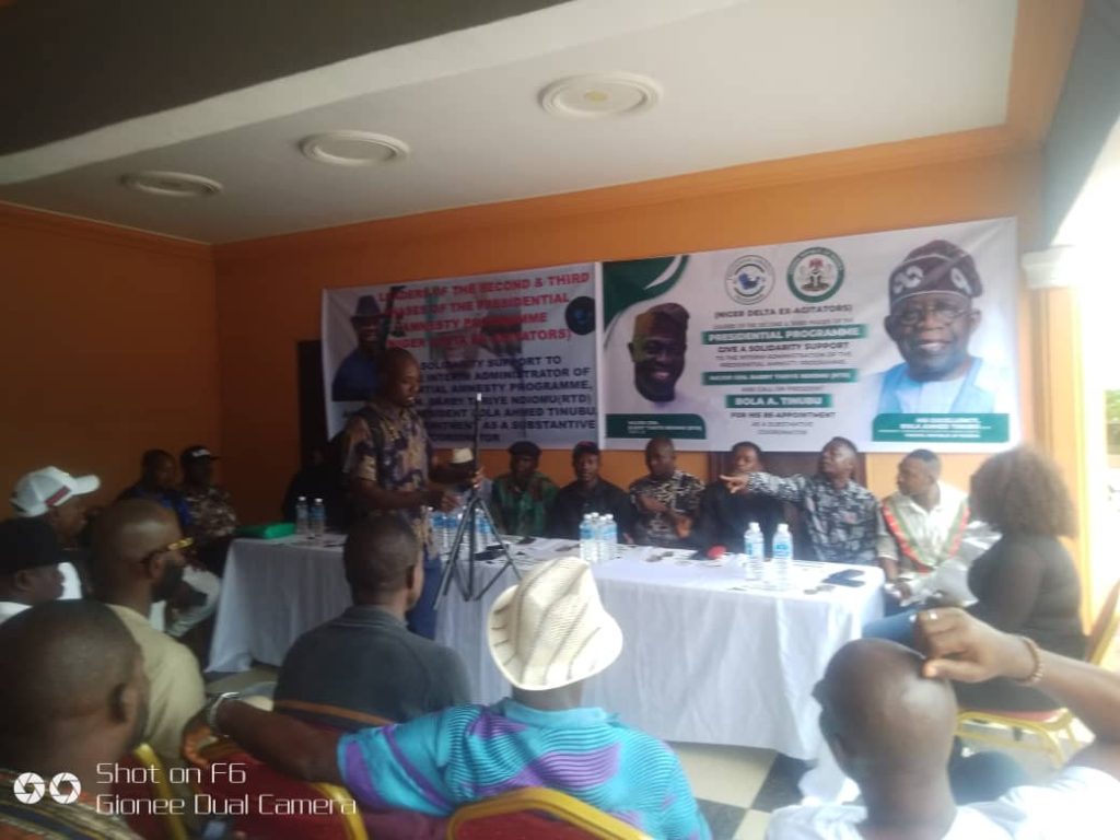 PAP: Ex – Agitators Lauds Ndiomu,s Strides, pleads with President for his reappointment