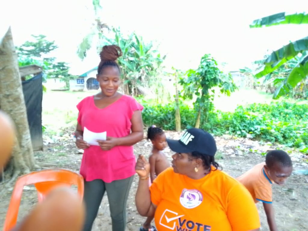 ENWAF takes Voter Education to Sabageria, Opokuma , other communities