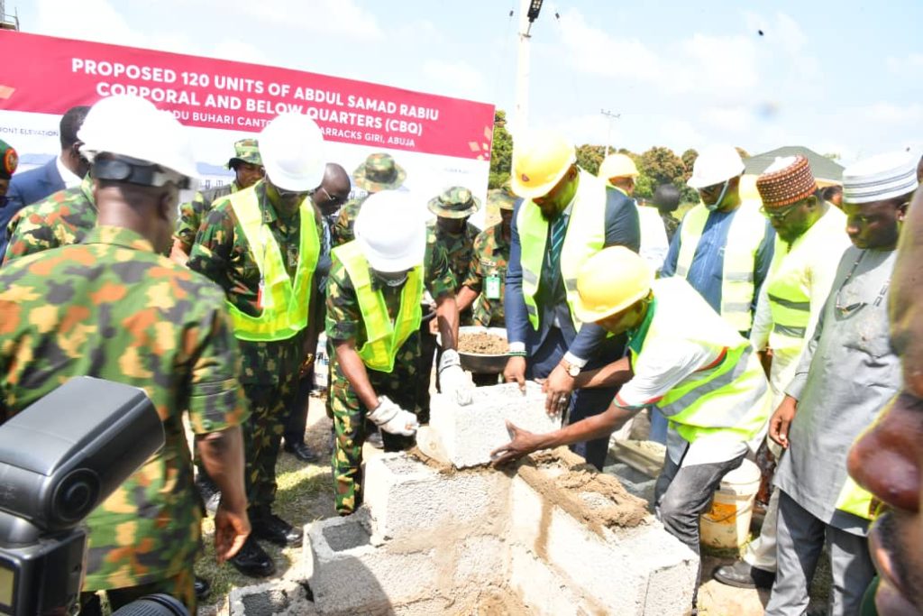 CSR: COAS Performs Groundbreaking/Foundation Laying Ceremony for Army Quaters