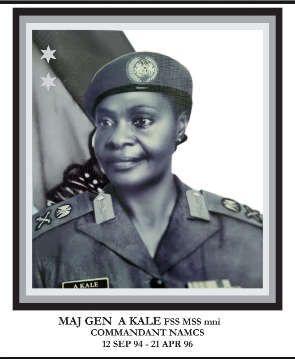 COAS Mourns the Passing to Glory of First Female Nigerian Major General