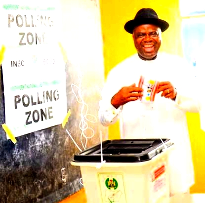 BAYELSA DECIDES: Gov Diri casts vote urges Free, Fair poll