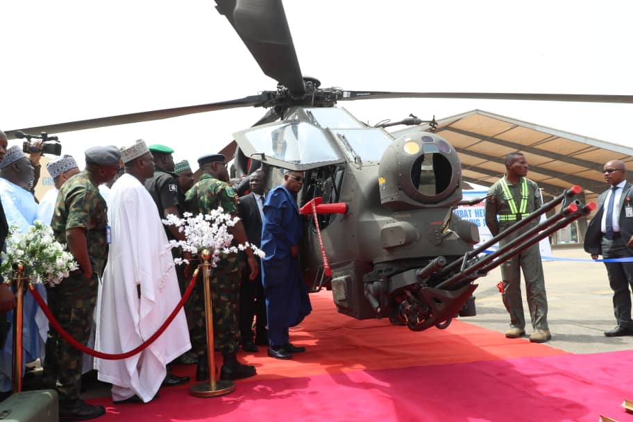 Hope Rises for End of Insecurity as Tinubu Inducts New Combat Helicopters Into NAF Inventory