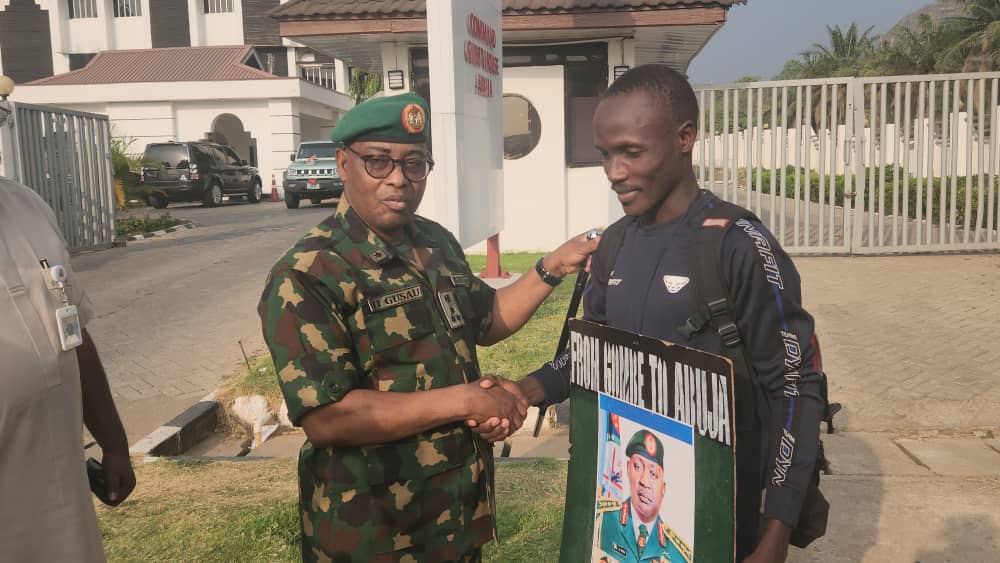 Young Nigerian Trek from Gombe to Abuja in Appreciation of CDS Gen. Musa Quality Leadership