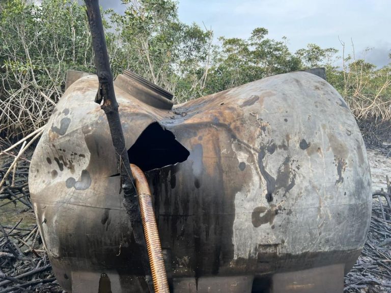 OPDS uncovers large scale bunkering sites, in Rivers
