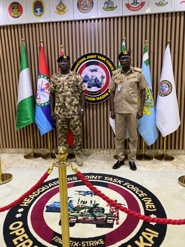 NIS, Operation Hadin Kai JTF North East collaborates on Operational Synergy in the North East.