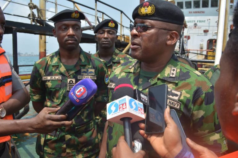 OPERATION DELTA SANITY: NIGERIAN NAVY ARRESTS MOTOR TANKER SWEET MIRI FOR CRUDE OIL THEFT
