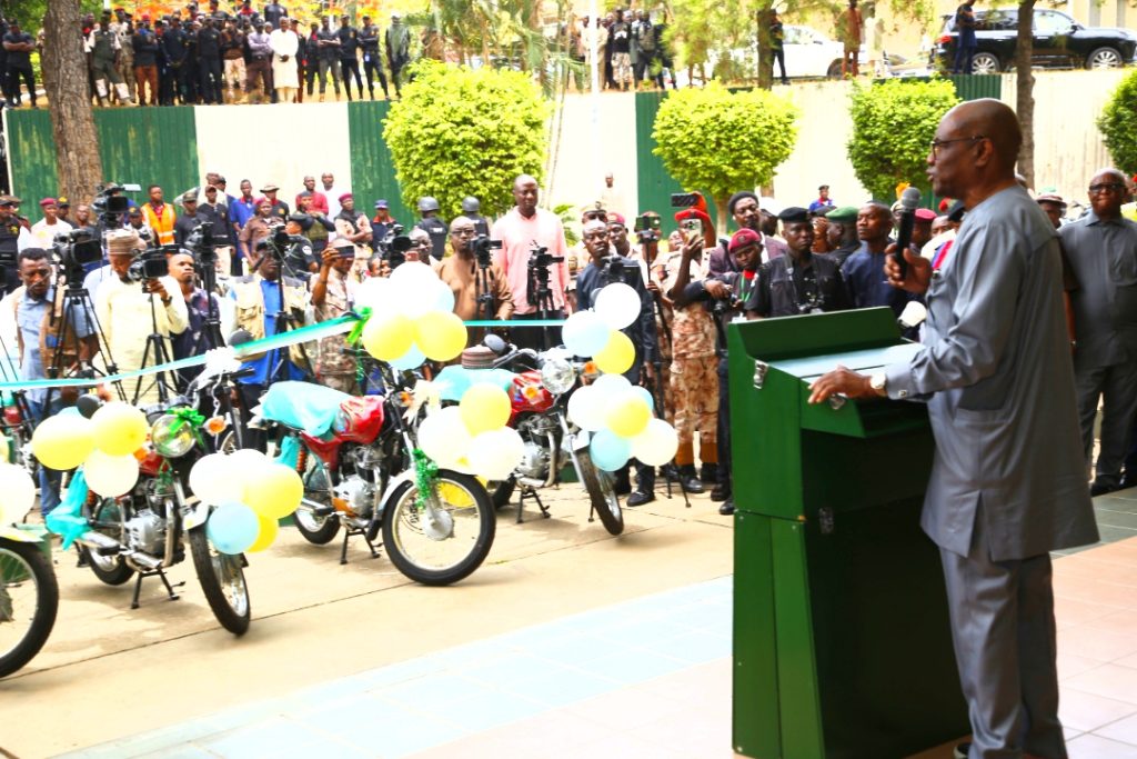 Insecurity: FCT Minister Donates 100 Motorcycles to Security Agencies, Area Councils