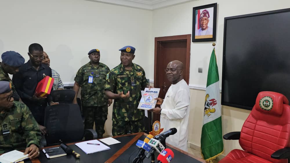 NAF Gets Ready To Establish Presence In Abia State, As Chief Of Air Staff Pays Courtesy Visit to Gov Otti