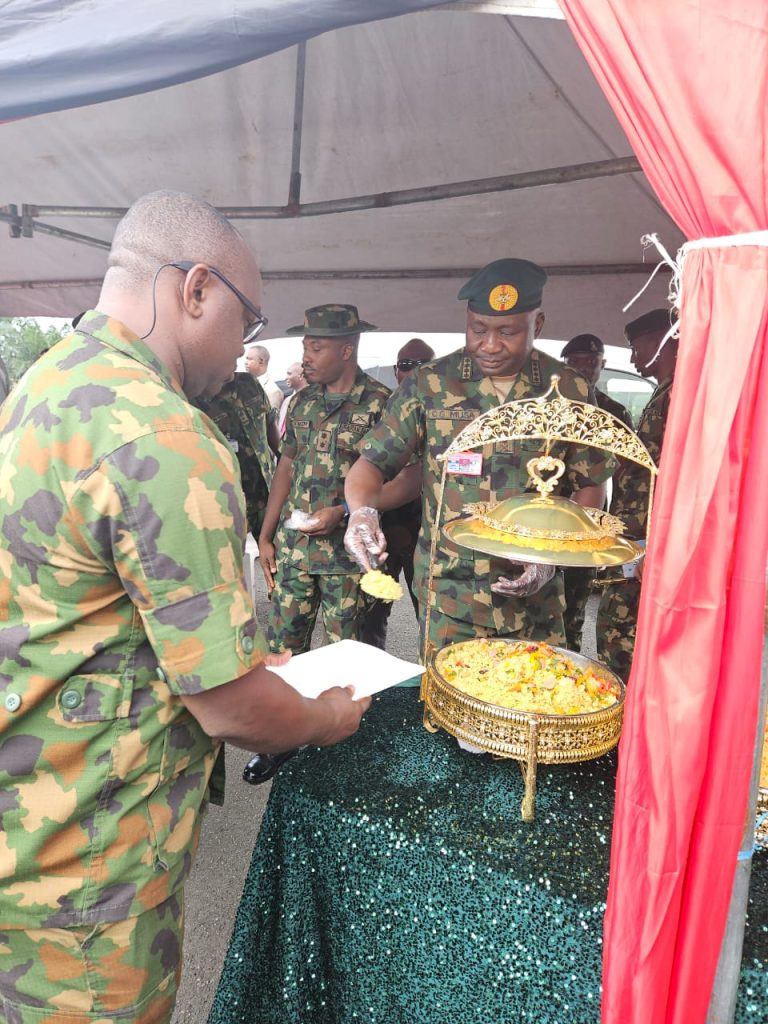 Defence Chief Pays a Working Visit To Operation Delta Safe, Where He Celebrated Sallah Lunch With The Troops