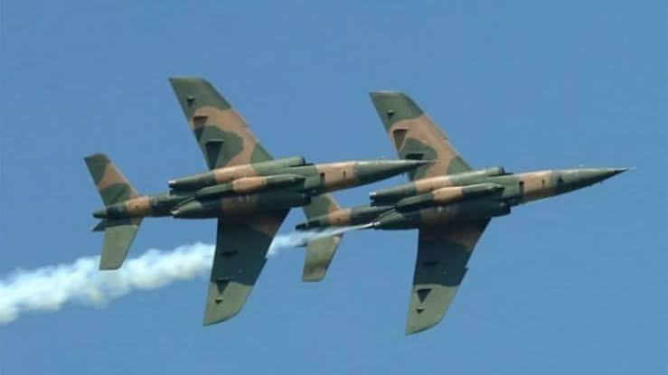 NAF Aircraft Patrol In Niger Delta, Along Kolo Creek , Soku – Sambarth, Trunklines, Destroy Canoes, Illegal Sites At Obenibokiri in Rivers