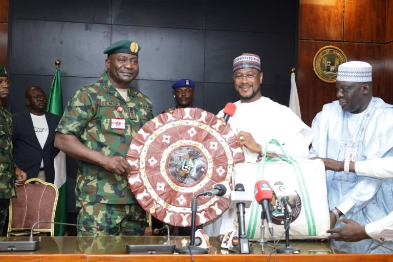 CDS Pays Courtesy Visit To Governor Lawal In Zamfara State, Renamed Operation To Fansan Yamma