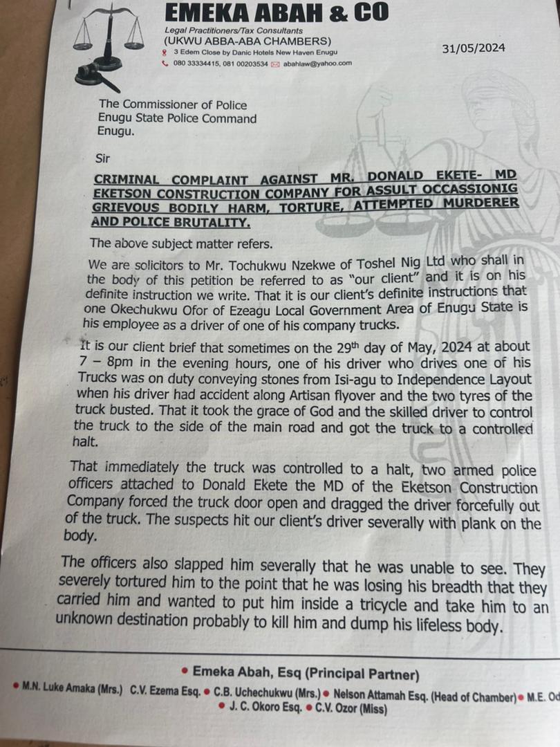 Enugu CP Kanayo Uzuegbu, Donald Ekete Implicated in Shocking Kidnapping and Extortion Scheme