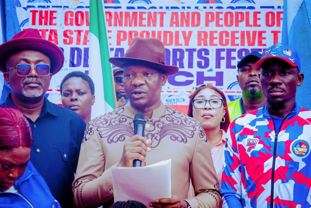 Oborevwori Charges Team Delta On Victory As NDSF Torch Lands Asaba