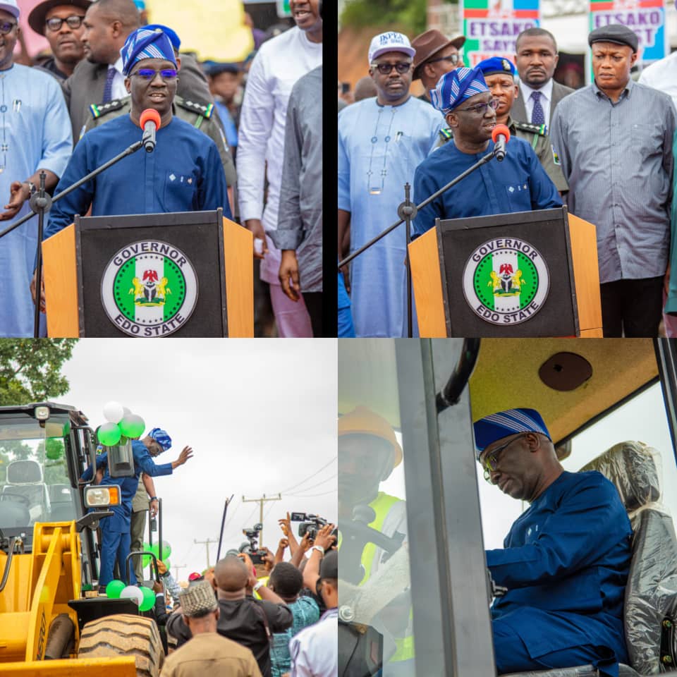 Gov. Okpebholo Inaugrates Palliative Work on FG Roads in Edo North