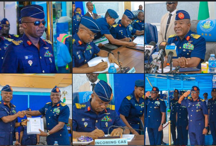 A New Dawn In NAF’s Leadership, AVM SK Aneke Takes Over From Air Marshal Abubakar As 23rd Chief Of The Air Staff