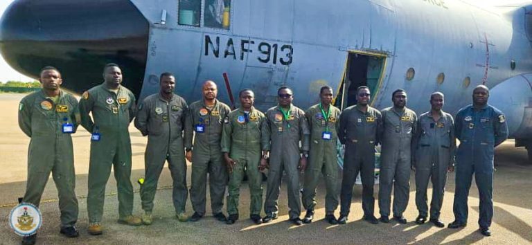 NAF C-130 Aircraft Which Made A Precautionary Landing In Burkina Faso, Arrives Safely In Accra, Ghana