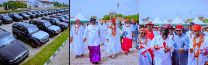Oborevwori Presents 65 SUVs To Traditional Rulers In Delta