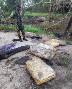 Nigerian Navy Seizes Illegal Fuel Consignment, Arrests 8 Suspected Oil Thieves In Rivers State