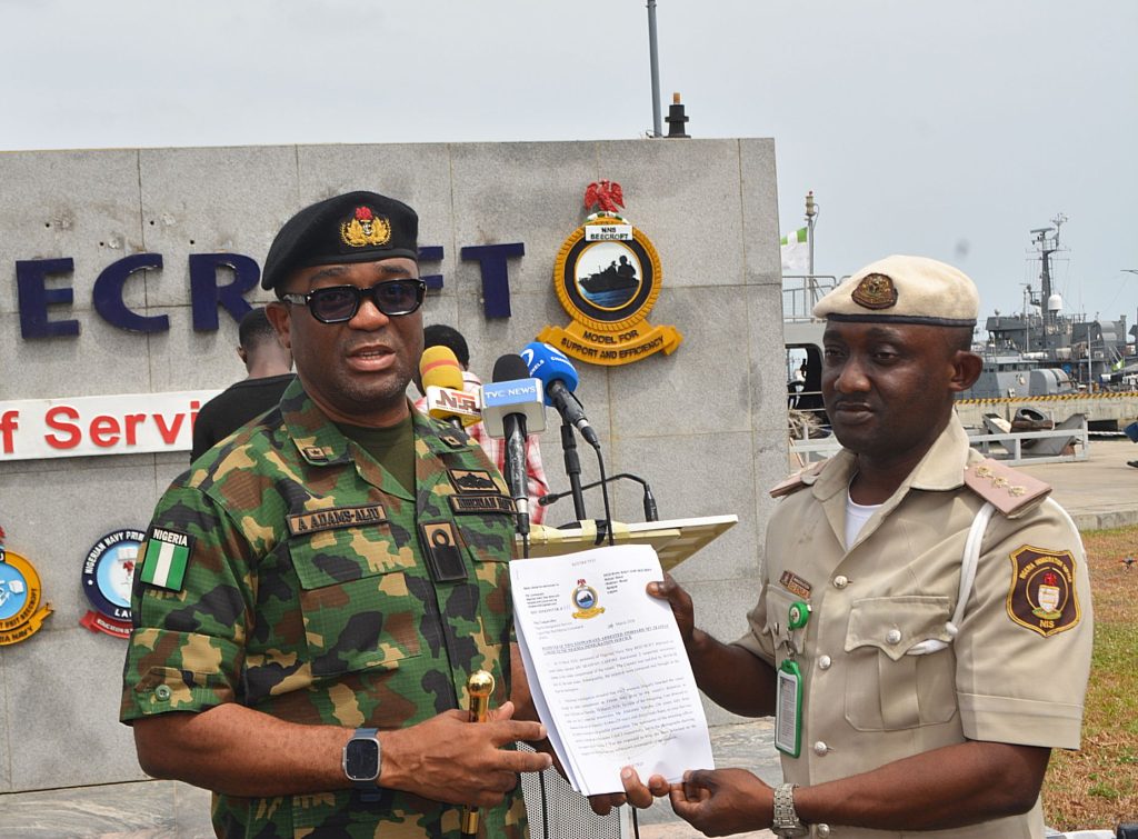 Nigerian Navy Transfers Two Suspected Stowaways To Nigeria Immigration Service