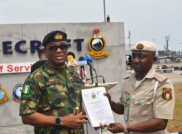 Nigerian Navy Transfers Two Suspected Stowaways To Nigeria Immigration Service