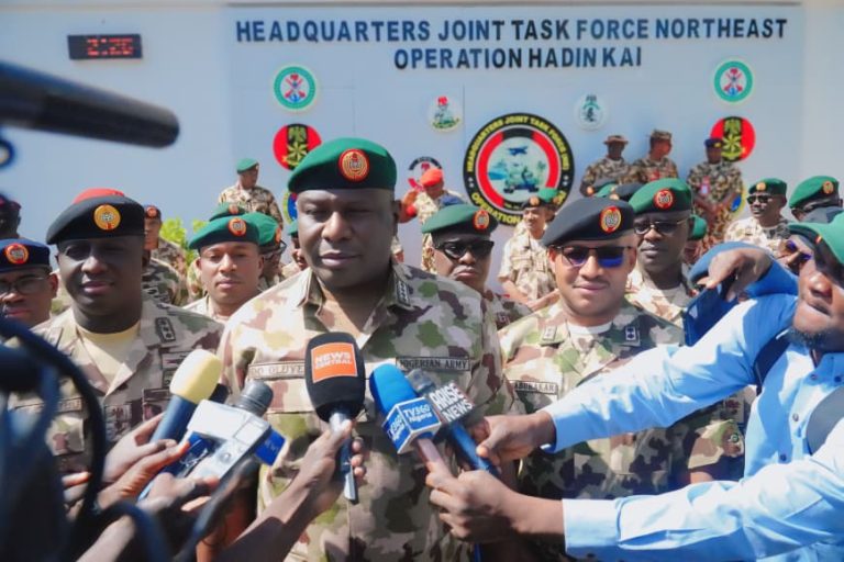 CDS, COAS Visit Borno, Commend Troops’ Resilience, Sacrifices, Order Sustained Offensive Against Terrorist Elements