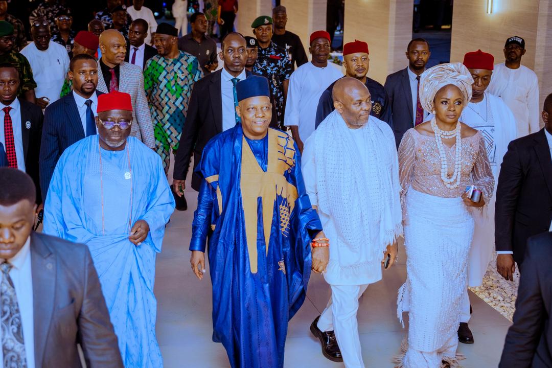 Shettima, Oborevwori, Okowa, Others Honour Pa Ogbue at Burial in Delta