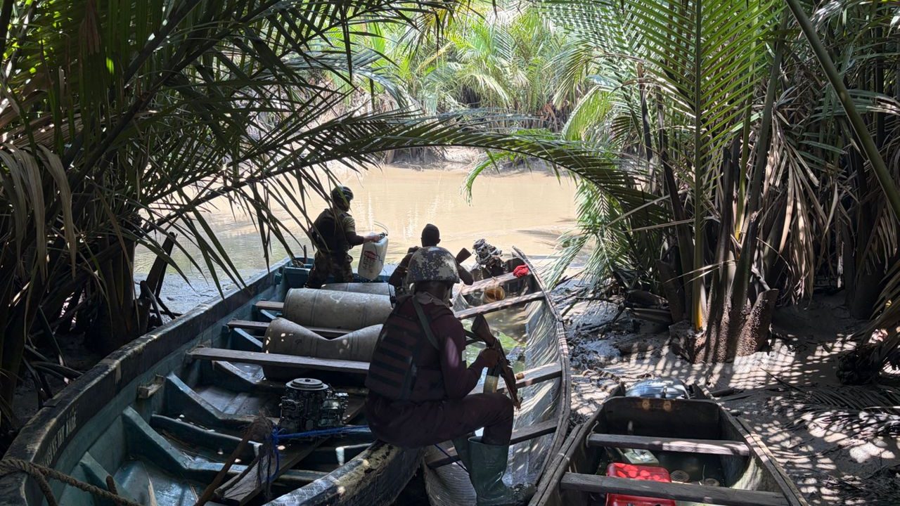 Navy Destroys Militants’ Enclave At Dayspring Island In Cross River State