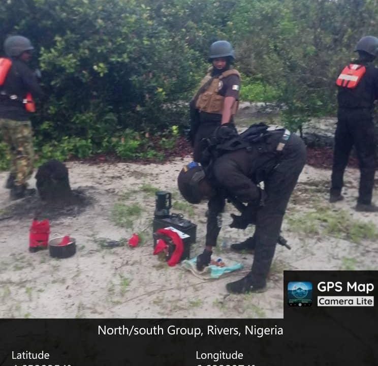 Nigerian Navy Detects Suspected Staging Camps, Recovers Arms, Ammunition, Bomb Making Materials In Rivers- Bayelsa Creek Corridor