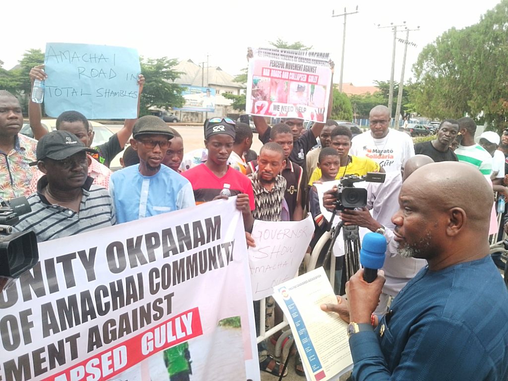 DTSG Promises Intervention As Okpanam Residents Seek Urgent Action On Amachai Road, Erosion Crisis