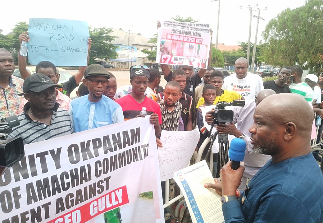 DTSG Promises Intervention As Okpanam Residents Seek Urgent Action On Amachai Road, Erosion Crisis