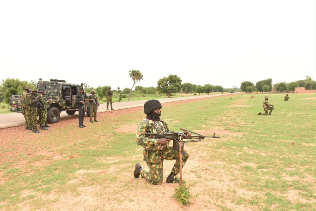 Troops Recover Unexploded Ordnance During Patrol in Benue