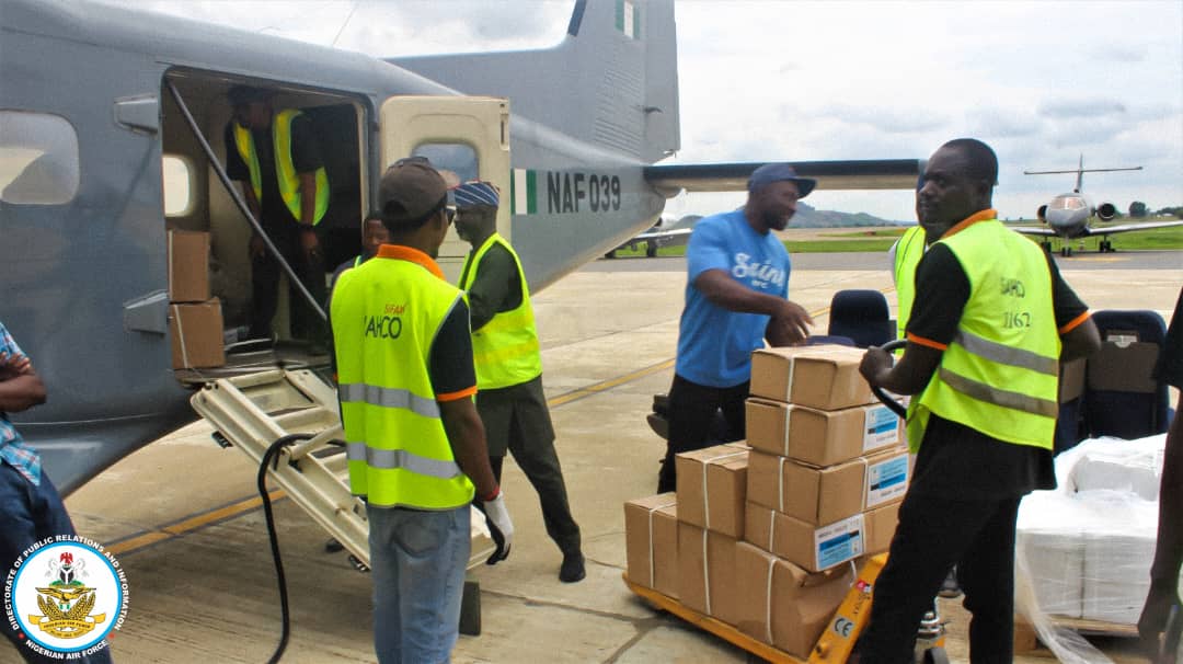 NAF Airlifts Sensitive Electoral Materials For 2026 Ekiti State Guber Election, Nationwide By-elections