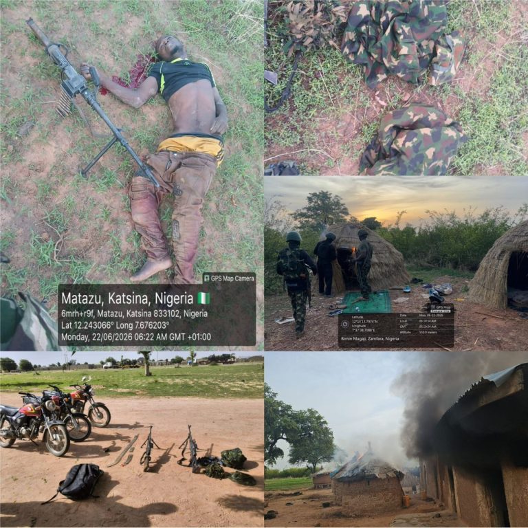 Operation CLEAN SWEEP: Troops Neutralise Several Terrorist Kingpins, Recover Weapons in Katsina Forests