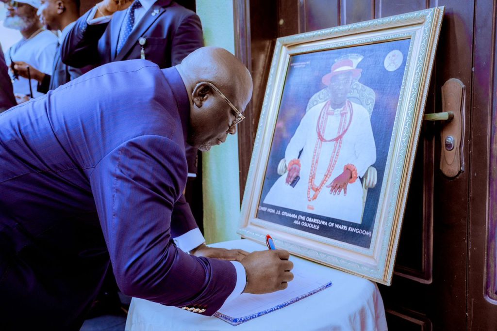 Oborevwori Pays Condolence Visit To Late Dr. Joseph Otumara’s Family…Describes Him As A Unifying Leader