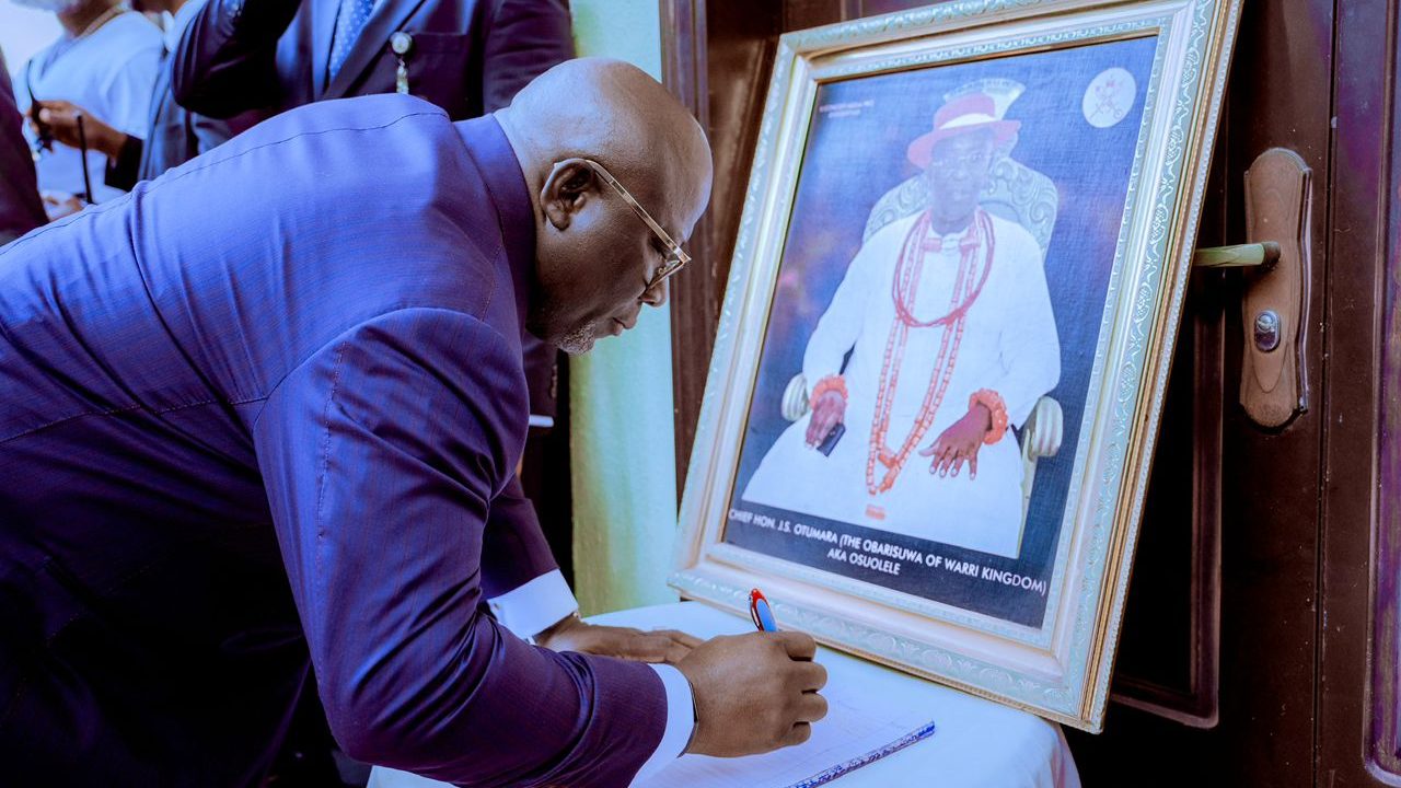 Oborevwori Pays Condolence Visit To Late Dr. Joseph Otumara’s Family…Describes Him As A Unifying Leader
