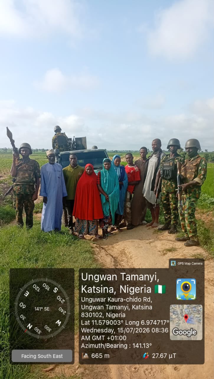 Nigerian Army Troops Rescue Nine Kidnap Victims, Foil Terrorist Attack, Recover Rustled Livestock in Katsina